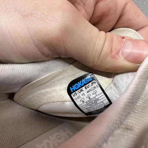 hoka one one mach 6 grey and white running shoes size 10.5 MENS - Picture 6 of 6